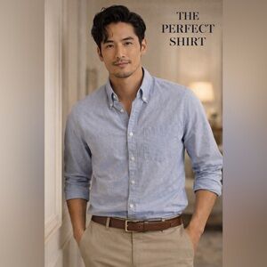 J. Crew Men's Sky Blue Casual Shirt. Size Small.